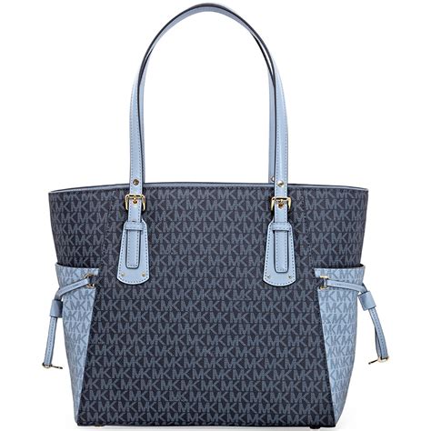 light blue and white michael kors purse|small blue michael kors purse.